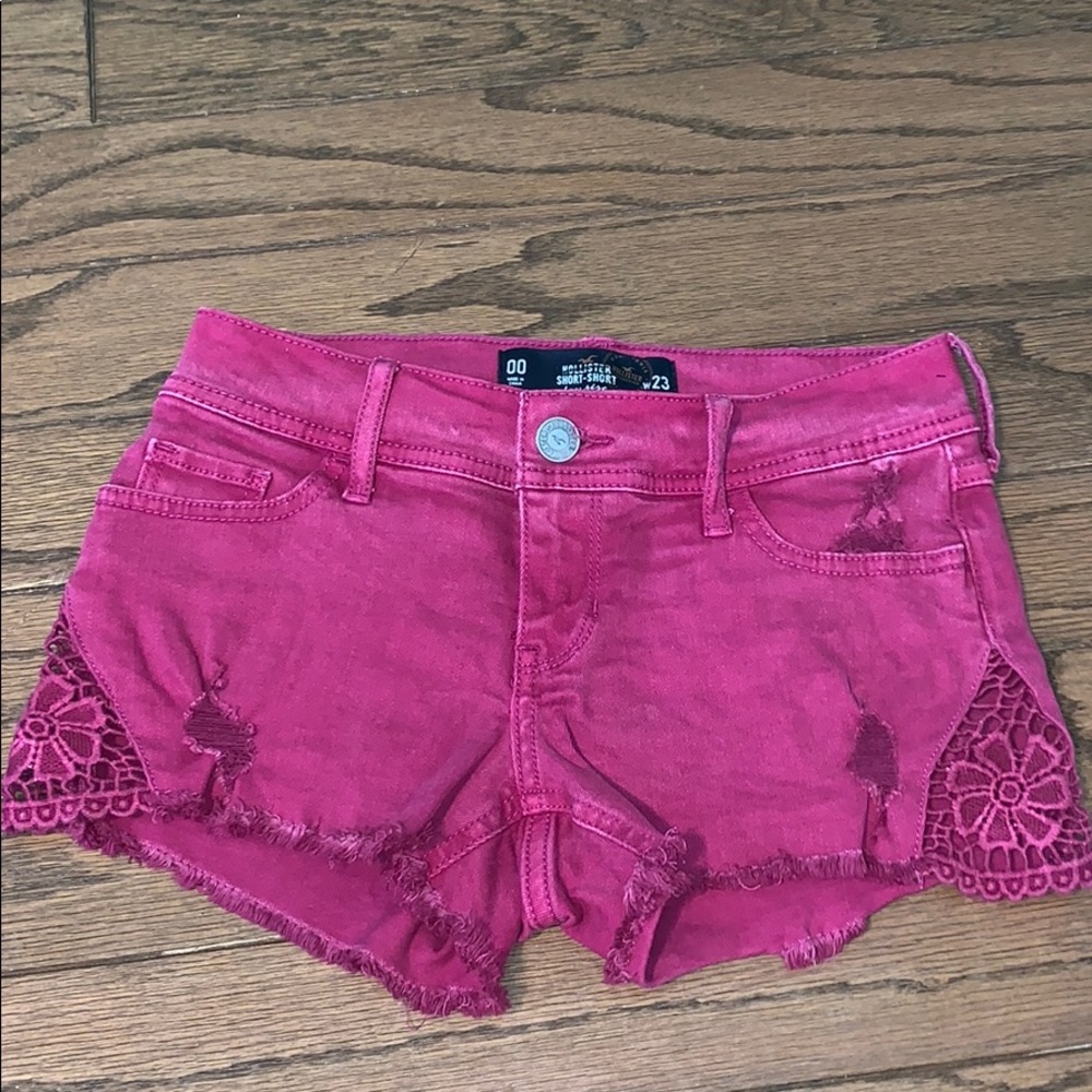 Hollister hot pink short shorts